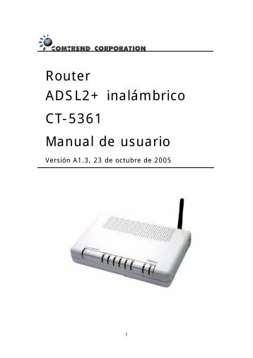comtrend ct-5361 manual